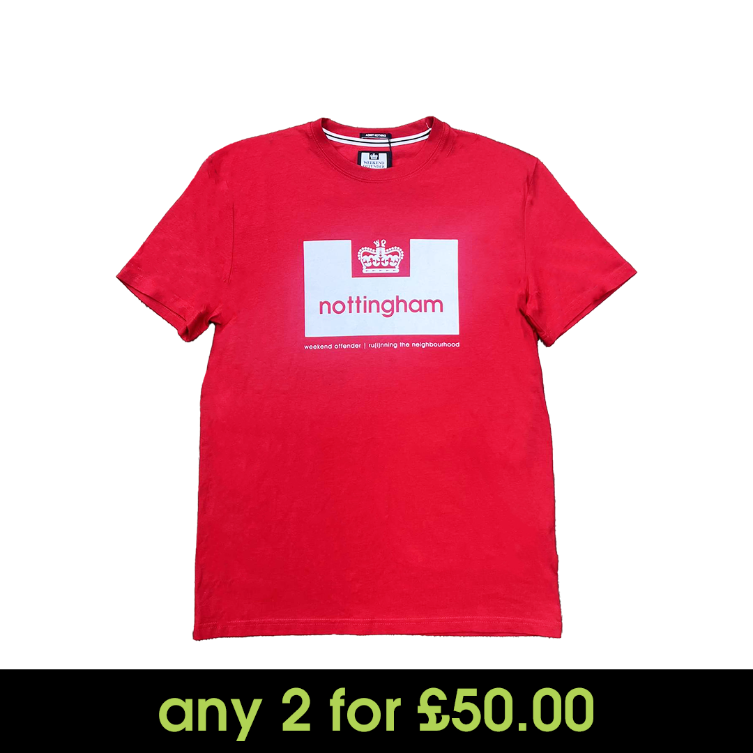 Weekend Offender City Series Nottingham T-Shirt Red