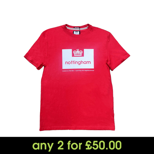 Weekend Offender City Series Nottingham T-Shirt Red