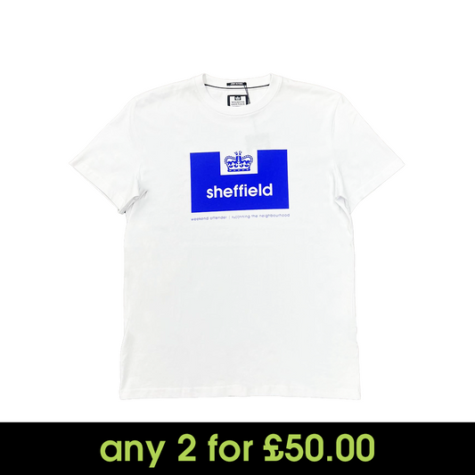 Weekend Offender City Series Sheffield T-Shirt White/Blue