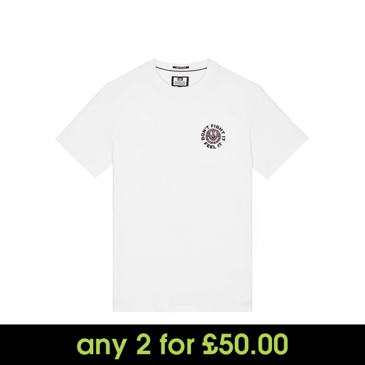 Weekend Offender Feel It Graphic T-Shirt White