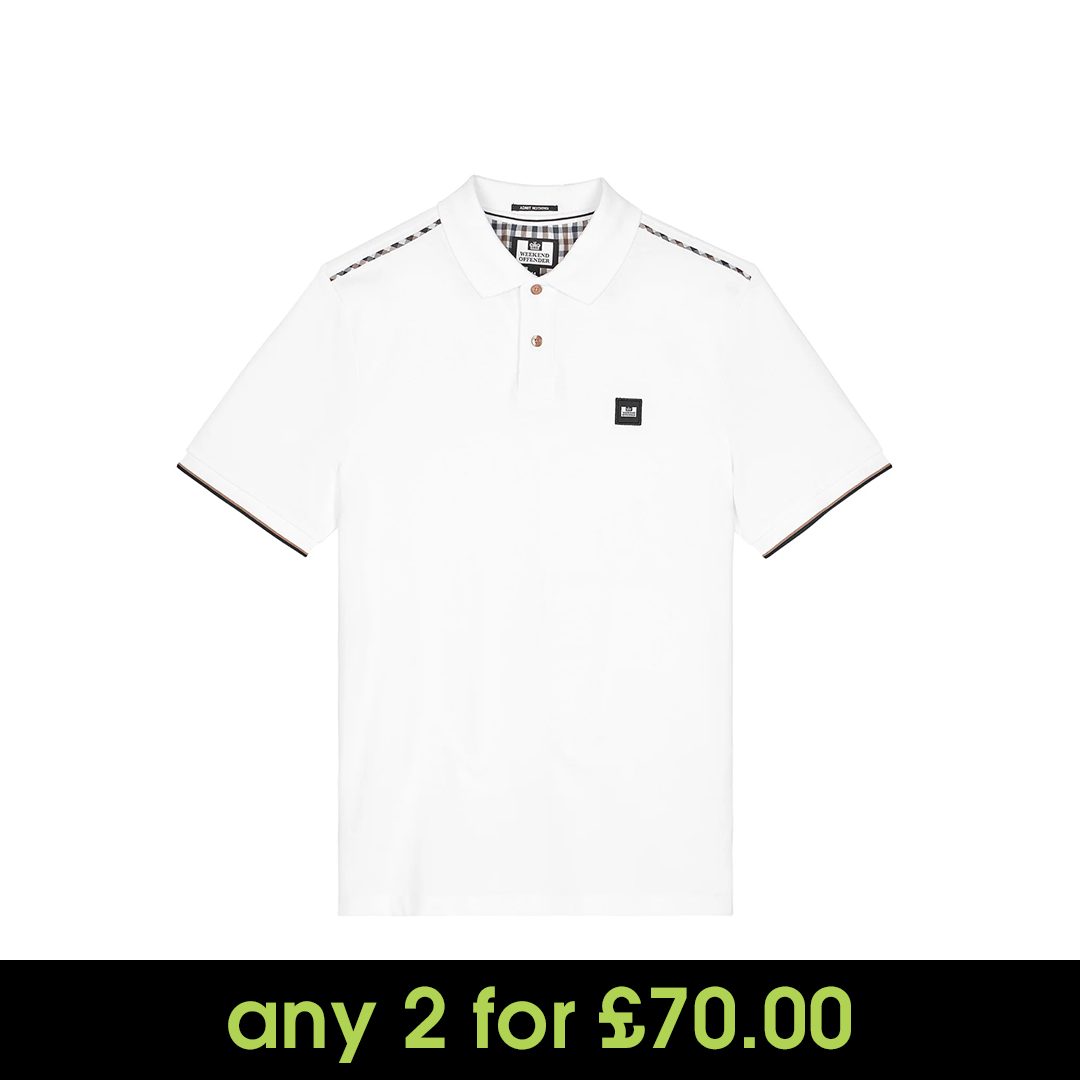 Weekend Offender Sakai Polo Shirt White