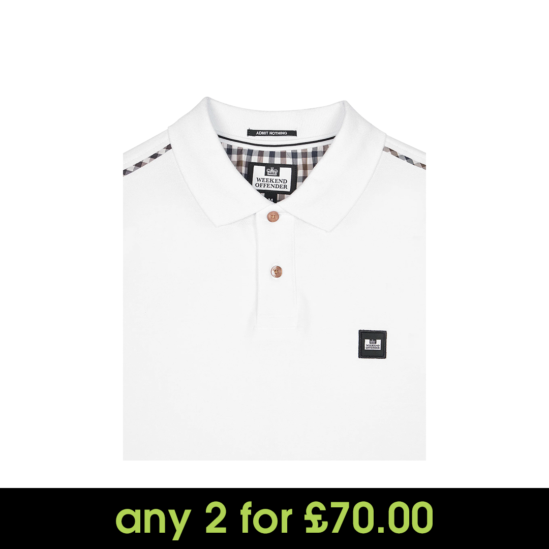 Weekend Offender Sakai Polo Shirt White