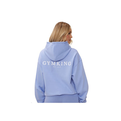 Gym King Established Relaxed Fit Hood Cornflower Blue