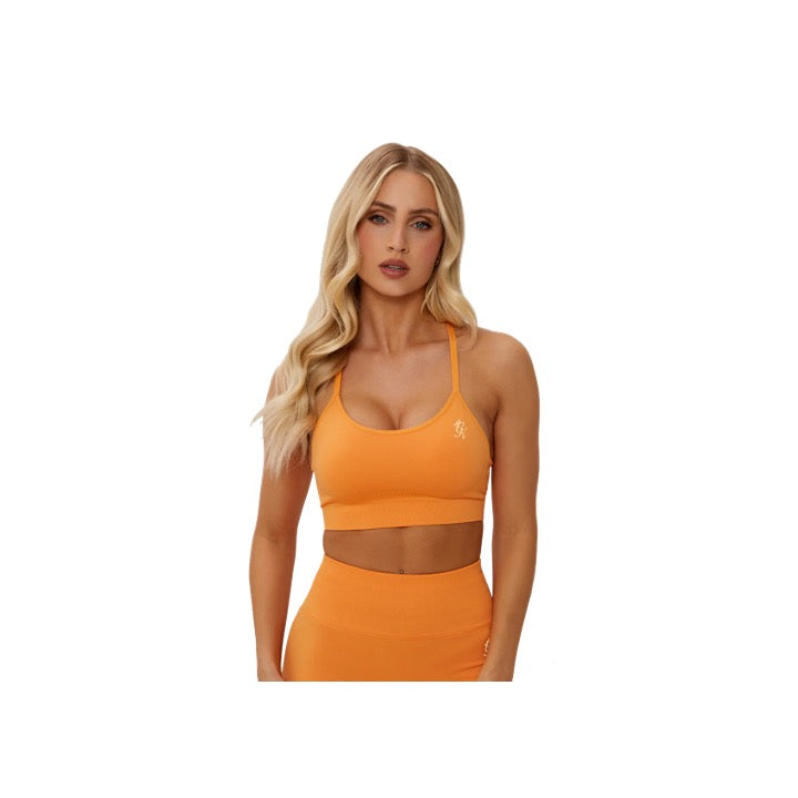 Gym King Sculpt Seamless Bra Papaya Orange