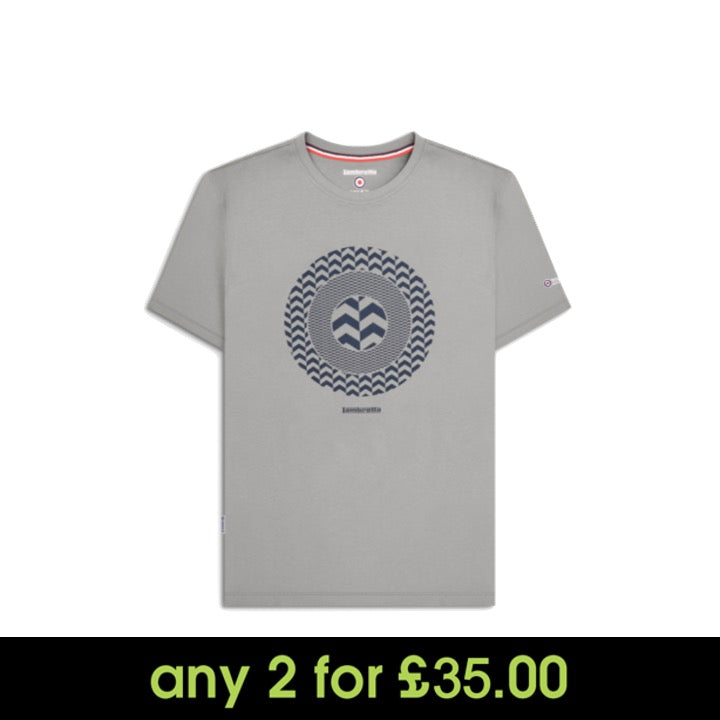 Lambretta Chevron Target T-Shirt Ultimate Grey