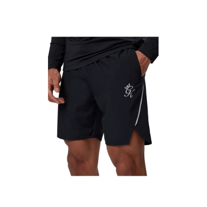 Gym King Flex 6" Shorts Black/Silver