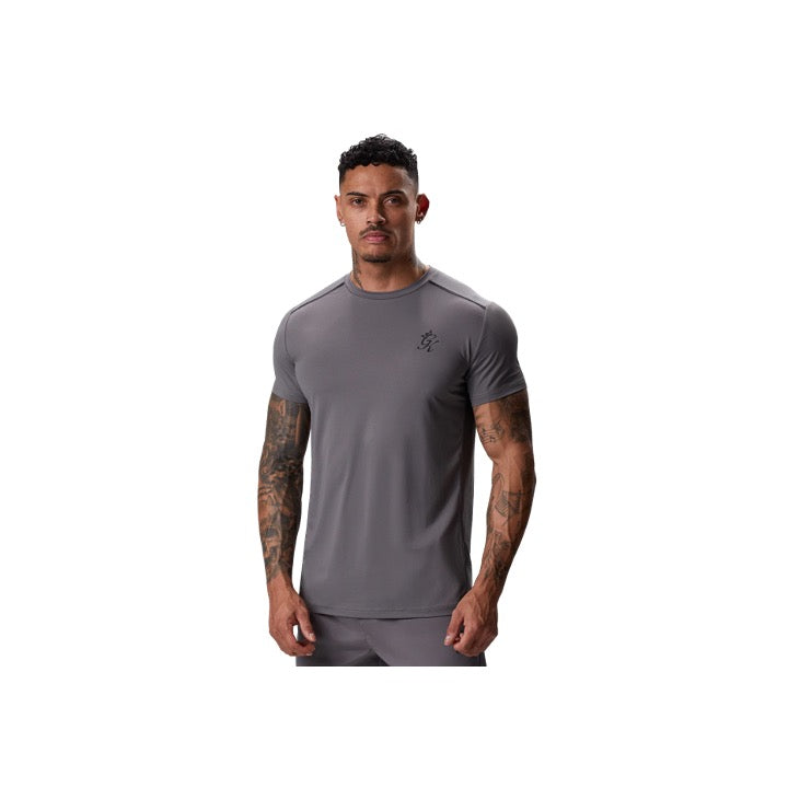 Gym King Flex T-Shirt Fossil Grey/Black