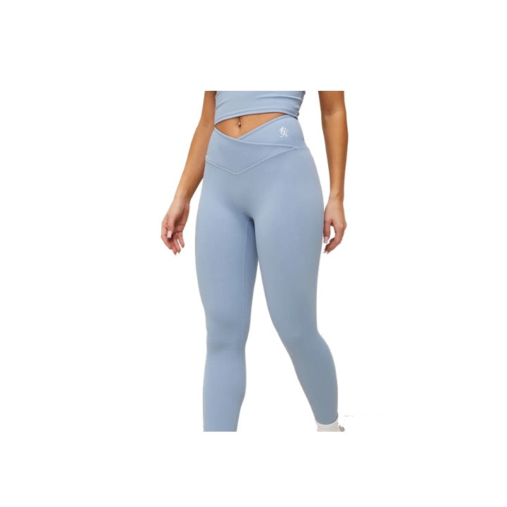 Gym King 365 Wrap Over Legging Powder Blue