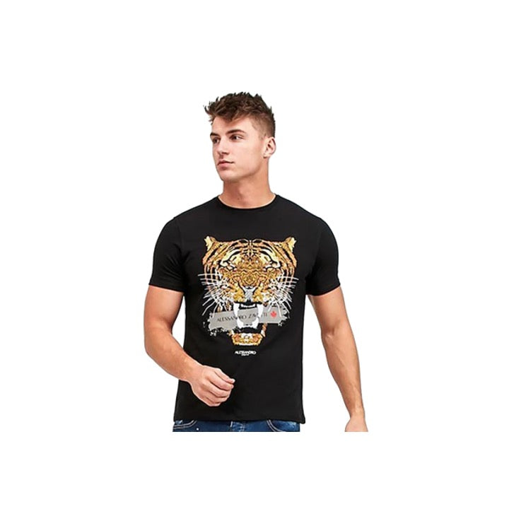 Alessandro Zavetti Golden Savage T-Shirt Black