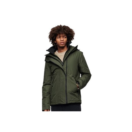 Superdry Hooded Yachter Windbreaker Jacket Dark Moss Green