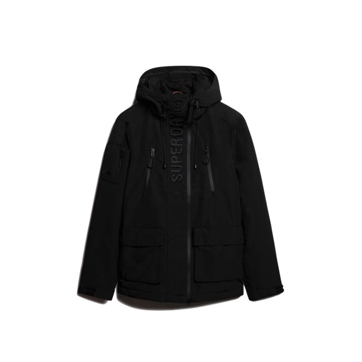 Superdry Ultimate EMB Windbreaker Jacket Jet Black