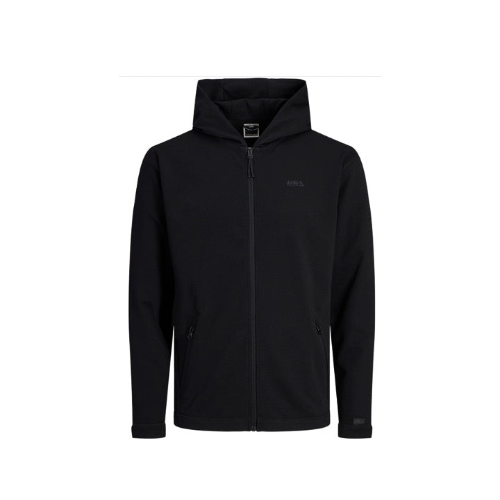 Jack & Jones Basic Zip Hood Jacket Black