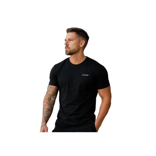 Gym King Linear Fundamental T-Shirt Black