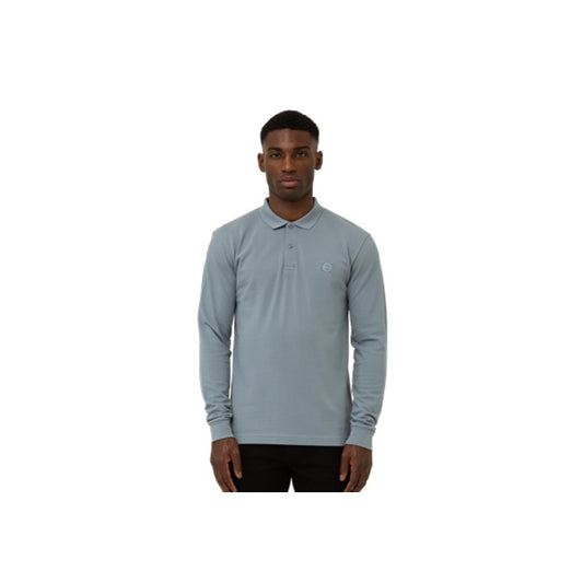 Marshall Artist Siren Long Sleeve Polo Shirt Nardo Grey