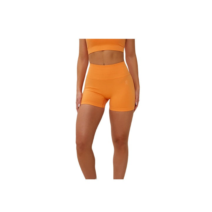 Gym King Sculpt Seamless 3" Short Papaya Orange