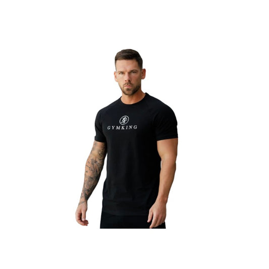 Gym King Pro Logo Jersey T-Shirt Black