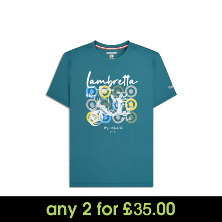 Lambretta Scooter Brand T-Shirt Gulf Coast