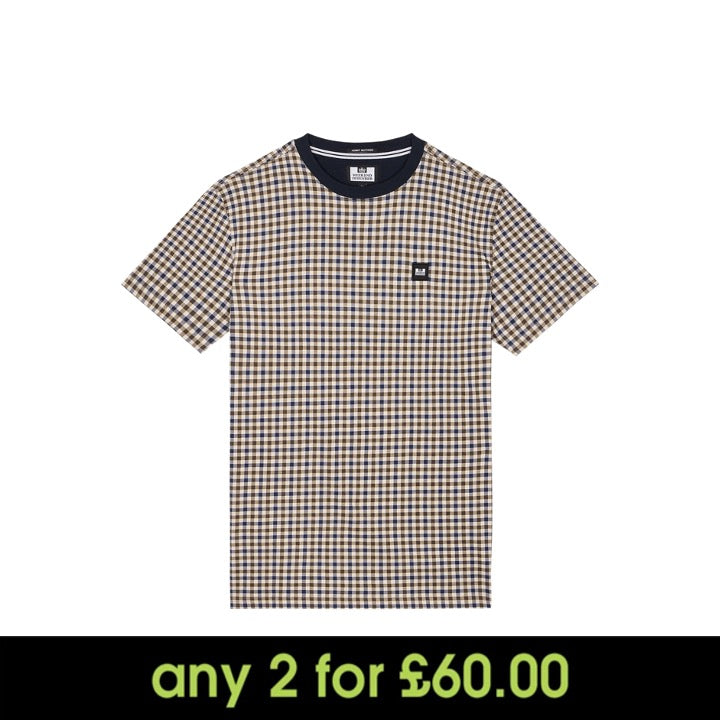 Weekend Offender Trimmer All Over Mid House Check T-Shirt