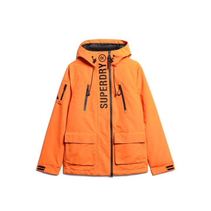 Superdry Ultimate EMB Windbreaker Jacket Bold Orange